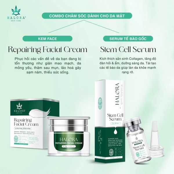 KEM FACE DƯỠNG TRẮNG DA HALORA