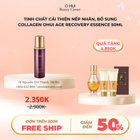 Tinh chất cải thiện nếp nhăn OHUI Age Recovery Essence