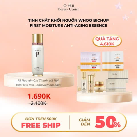Tinh Chất Khởi Nguồn Whoo Bichup First Moisture Anti-Aging Essence